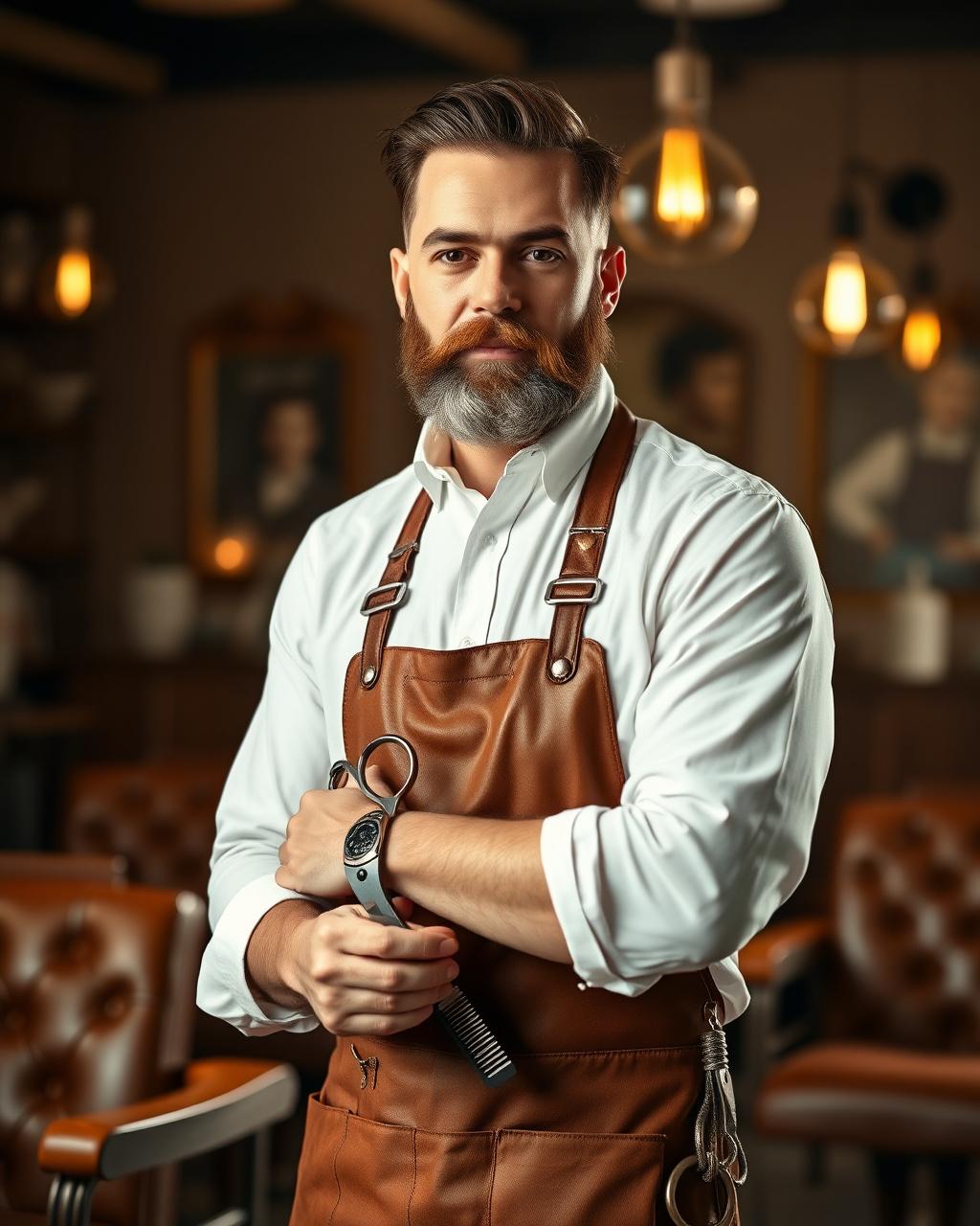 Portrait of one of PeakLyft master barbers
